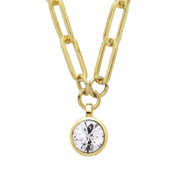 Dyrberg Kern Lisanna Gold Necklace - Crystal